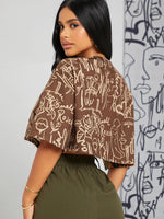 T-shirt SHEIN SXY à motif - Vignette | URBAÏA