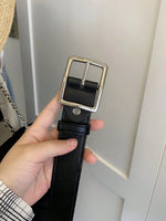 1 pièce Ceinture décontractée simple pour femmes avec boucle rectangulaire, pour la décoration quotidienne de jeans, pantalons, été, école, automne, Halloween - Vignette | URBAÏA