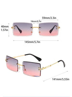 1 paire de lunettes de mode avec monture carrée pour femmes. Accessoires de lunettes vintage pour la plage. Accessoires de plage pour femmes. Lunettes de base pour les tenues femmes en automne/hiver. Cadeau pour les tenues casual d'affaires. Idéal pour le - Vignette | URBAÏA