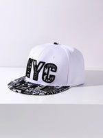 1 pièce Casquette de hip hop à la mode unisexe réglable avec broderie de lettre pour la vie quotidienne dans la rue - Vignette | URBAÏA