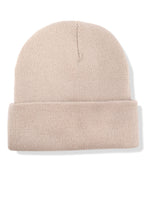 1 pièce Bonnet tricoté à la mode avec détails imprimés Brooklyn pour femmes, pour l'hiver et l'automne - Vignette | URBAÏA