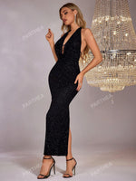 PARTHEA Robe longue moulante - Vignette | URBAÏA