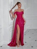 ADYCE Robe de soirée longue sexy - Vignette | URBAÏA