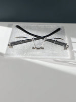 1 pièce Lunettes carrées sans monture décorées pour femmes, mode adaptée pour un usage quotidien, en vacances, aux festivals de musique, dans le style cowgirl occidental - Vignette | URBAÏA