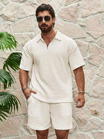 RSRT Haut et short texturé à manches - Vignette | URBAÏA