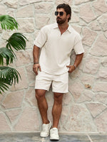 RSRT Haut et short texturé à manches - Vignette | URBAÏA