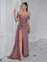 ADYCE Robe de soirée longue sexy - Vignette | URBAÏA