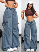 Jeans cargo SHEIN EZwear - Vignette | URBAÏA