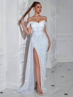 ADYCE Robe de soirée longue sexy - Vignette | URBAÏA