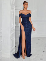 ADYCE Robe de soirée longue sexy - Vignette | URBAÏA