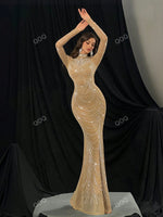 QOQ Robe de soirée de luxe - Vignette | URBAÏA