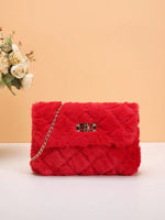 Sac bandoulière en matériau moelleux - Vignette | URBAÏA