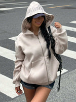 Sweat-shirt à capuche zippé - Vignette | URBAÏA