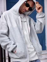 Sweat-Shirt à capuche unicolore décontracté - Vignette | URBAÏA