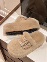 sandales à glissière fourrées - Vignette | URBAÏA