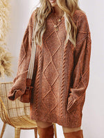 Acelitt Robe en tricot texturé - Vignette | URBAÏA