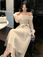 Robe mi-longue en maille - Vignette | URBAÏA