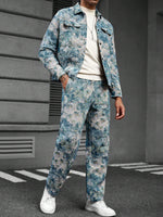 Ensemble veste décontractée en jacquard - Vignette | URBAÏA