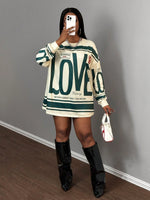 T-shirt ample à manches longues - Vignette | URBAÏA