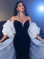 Glamrae Robe de soirée en velours - Vignette | URBAÏA