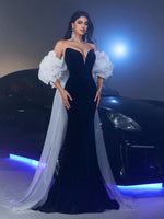 Glamrae Robe de soirée en velours - Vignette | URBAÏA