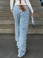 Pantalon en jean bleu - Vignette | URBAÏA