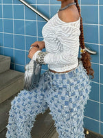 Pantalon en jean bleu - Vignette | URBAÏA