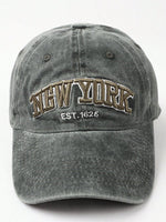 1 pièce Casquette de baseball lavée, réglable, unisexe avec broderie "NEW YORK", chapeau décontracté offrant une protection solaire - Vignette | URBAÏA