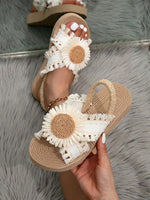 Sandales compensées à talon bas - Vignette | URBAÏA