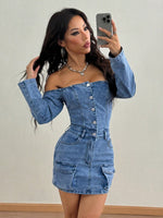 Robe en jean SHEIN ICON - Vignette | URBAÏA