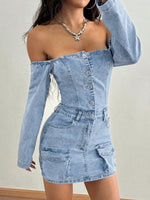 Robe en jean SHEIN ICON - Vignette | URBAÏA