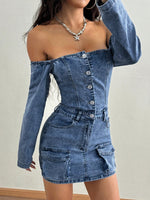 Robe en jean SHEIN ICON - Vignette | URBAÏA