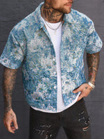 Chemise courtes en jacquard - Vignette | URBAÏA