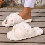 Mules brodées avec nœud - Vignette | URBAÏA