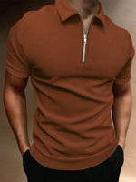 Polo zippé Manfinity Homme - Vignette | URBAÏA