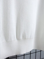 Polo tricoté à design ajouré - Vignette | URBAÏA