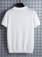 Polo tricoté à design ajouré - Vignette | URBAÏA