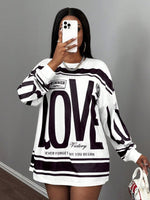 T-shirt ample à manches longues - Vignette | URBAÏA