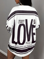 T-shirt ample à manches longues - Vignette | URBAÏA