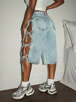 Short en jean Slaydiva - Vignette | URBAÏA