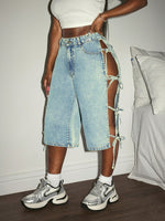 Short en jean Slaydiva - Vignette | URBAÏA