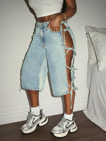 Short en jean Slaydiva - Vignette | URBAÏA