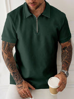 Polo zippé Manfinity Homme - Vignette | URBAÏA