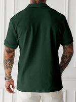 Polo zippé Manfinity Homme - Vignette | URBAÏA