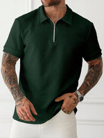 Polo zippé Manfinity Homme - Vignette | URBAÏA