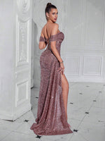 ADYCE Robe de soirée longue sexy - Vignette | URBAÏA