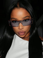 1 pièce Lunettes de mode avec monture métallique, lunettes de mode vintage. Accessoires de plage et de camping pour femmes. de base pour tenues décontractées, de bureau, de vacances, de femme. Convient pour les vestes à capuche, les robes et les chemises - Vignette | URBAÏA