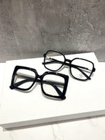 1 paire de lunettes à large monture rétro à la mode pour femmes, convenant à un usage quotidien, accessoire de lentille transparente pour ordinateur, lecture, jeux, télévision, téléphone portable - Vignette | URBAÏA