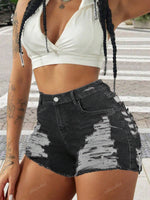 Short en jean style Rave Y2K - Vignette | URBAÏA