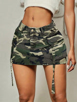 Mini-jupe moulante en jean - Vignette | URBAÏA